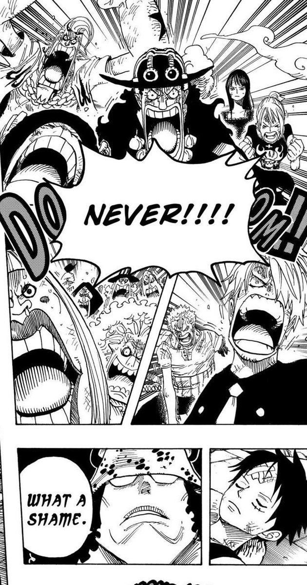 SurgeonofDepth's tweet photo. Can’t believe people even thought the straw hats would do what kids subordinates did. Get acclimated with the series you choose to talk about https://t.co/LLCECsXzum