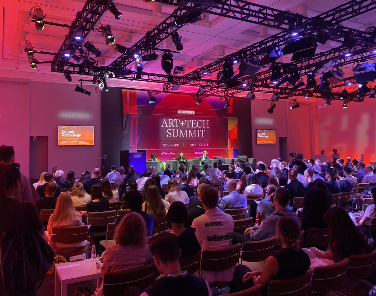 SusanVecsey's tweet photo. Christie’s Art &amp; Tech Summit kicking off this morning https://t.co/2EF41kyDX1