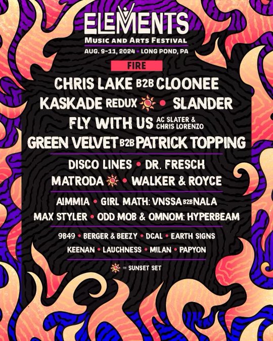 elementsfest_'s tweet photo. Side by Side stage lineups 🎷

We’re gonna boogie all weekend 🕺 https://t.co/pRpimsApzX