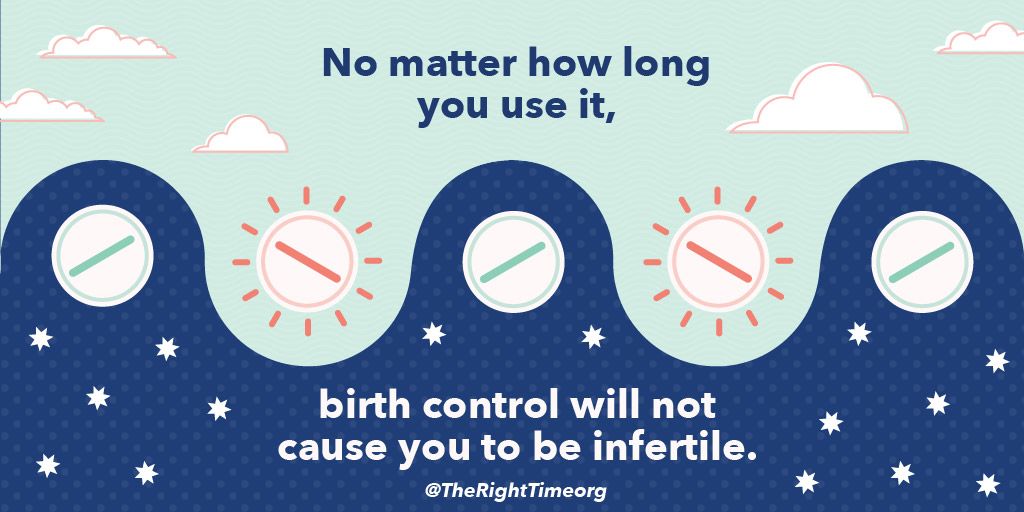NCJWSTL's tweet image. It’s not true that birth control causes infertility. #TheRightTime