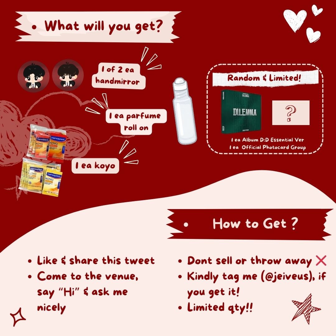jeiveus's tweet photo. ⋆𐙚₊˚⊹♡ Enhypen Fate + in Jakarta 
                 Freebies by @jeiveus   ⋆𐙚₊˚⊹♡

  • day 1 &amp; 2
  • location: ice bsd
  • time : tba
  • more details on pic

See you there fellas ᯓᡣ𐭩
#ENHYPEN
#FATEPLUS_IN_JAKARTA https://t.co/PrgV5RnHW8