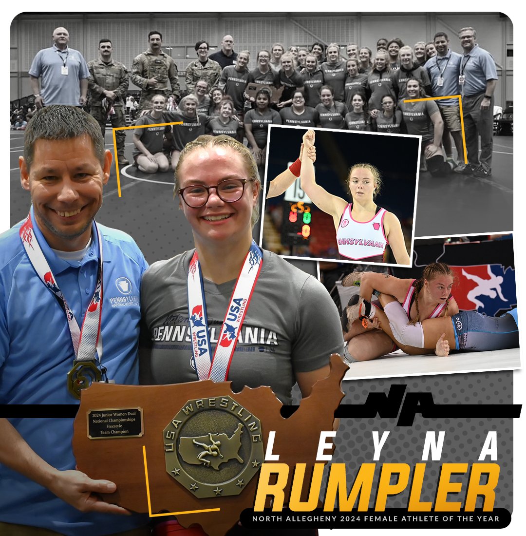 Congratulations to <a href="/LeynaRumpler/">Leyna Rumpler</a> for two national accolades this summer! She helped Team PA to a National Duals Title and a 3rd place finish at Individual Nationals! 

News: northallegheny.org/news
Full Story: athletics.northallegheny.org/news/rumpler-l…