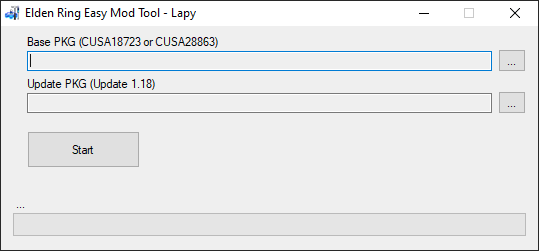 Lapy on X: “Elden Ring Mod Tool #PS4 - Modify yourself your FPKG 