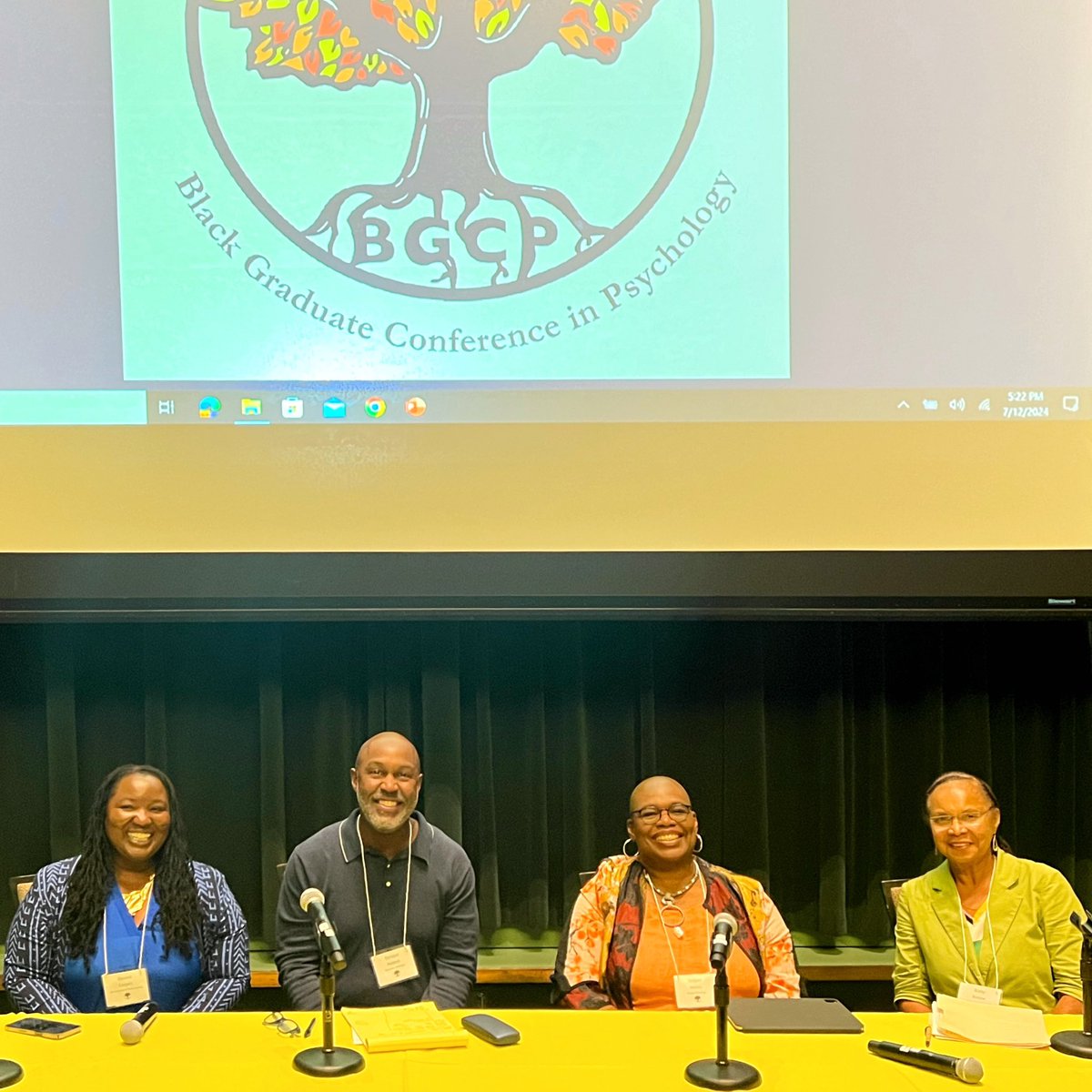 DrNeblett's tweet image. The Black Graduate Conference in Psychology (BGCP) is back! Still my favorite conference 22 years later, and we had an excellent time!!! #BGCP