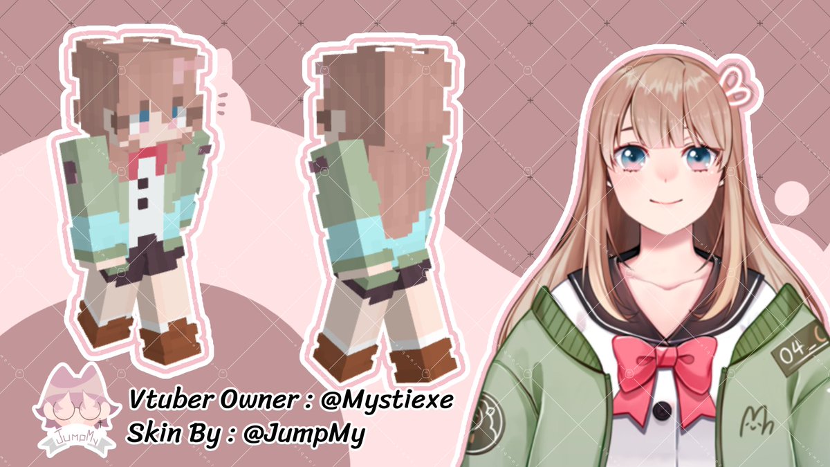 JumpMy3's tweet photo. รับทำskin minecraft ครับผม แน่นอนว่ารวมเชิงแล้ว จะนำไปเป็นของขวัญให้วี หรืออยากมีskinไม่จำเป็นต้องเป็นวีก็จ้าไงด้นะครับ 🐱 https://t.co/jxNpnayt4x