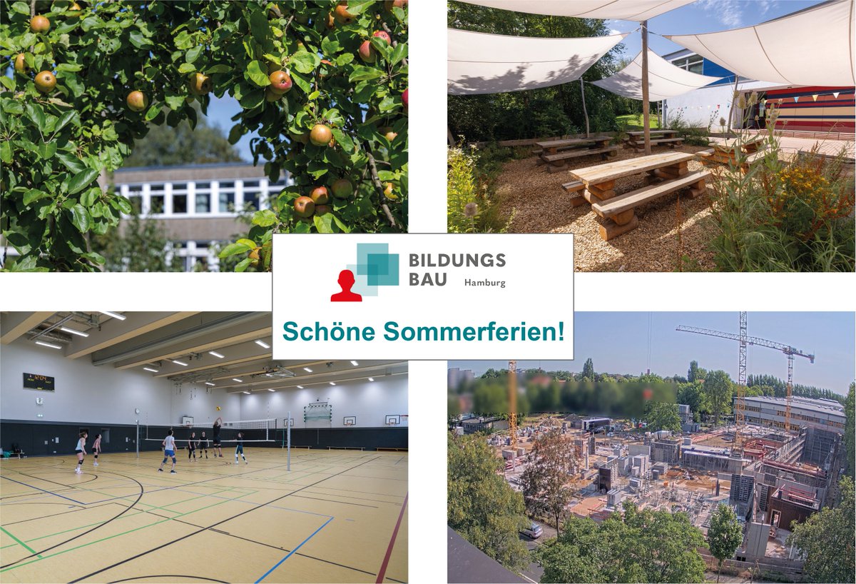 Allen, die heute in die Hamburger Sommerferien gehen,  wünschen wir eine tolle Zeit mit frischem Obst, Picknicks und Bewegung! Bei uns heißt es: Von wegen Sommerloch. Wir arbeiten auch in den Ferien weiter an guten Räumen für gute Bildung.