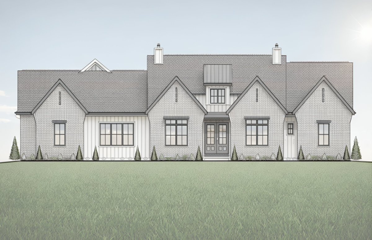 KKESSEN's tweet photo. What's on the drawing board at Kessen Design? Here are two front elevation renderings of two very different home styles that both provide an inviting front curb appeal. #homedesign #homeplans https://t.co/IJ5dILEwAp