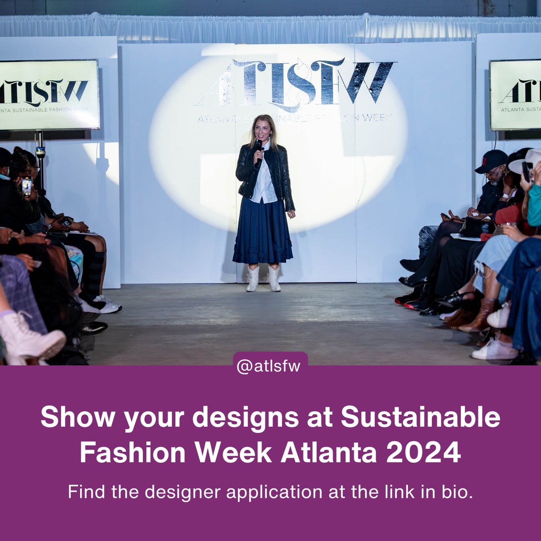 ATLSFW's tweet photo. Are you a sustainable fashion designer looking to showcase your work and connect with people in the industry? Apply to SFWATL 2024! https://t.co/dcTsZGMCYN 

#SFWATL2024 #SustainableFashion #SustainableFashionDesigner https://t.co/cRbwIjbyEH