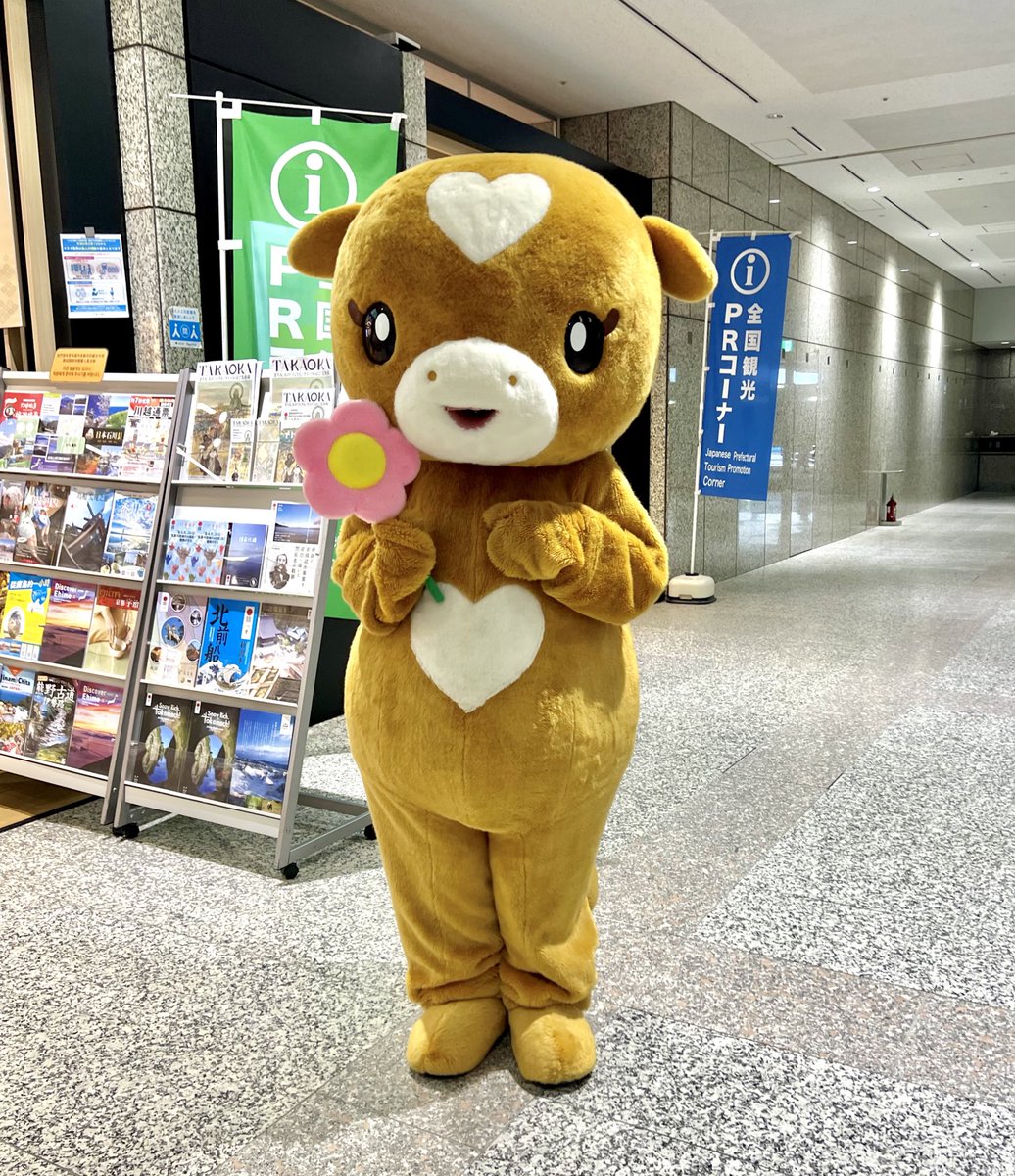 mondomascots's tweet image. Lovely-chan, a jersey cow who walks on two legs, is a mascot from Hiruzen Jersey Land, a scenic farm in Okayama Prefecture.