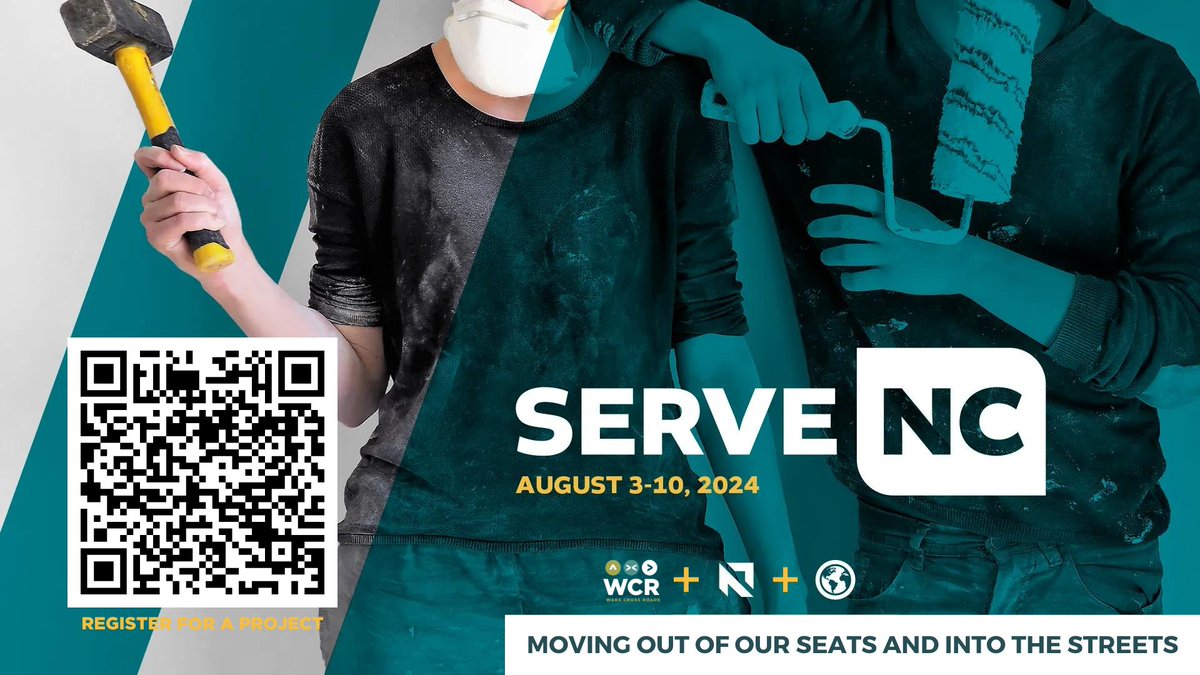 WCRBC's tweet photo. If WCR didn’t exist, would our community notice? ServeNC is an opportunity for every NC Baptist church to love its community in Jesus’ name through local service projects. See our project list at https://t.co/nZh77gvaS5 https://t.co/banJrrs9zY