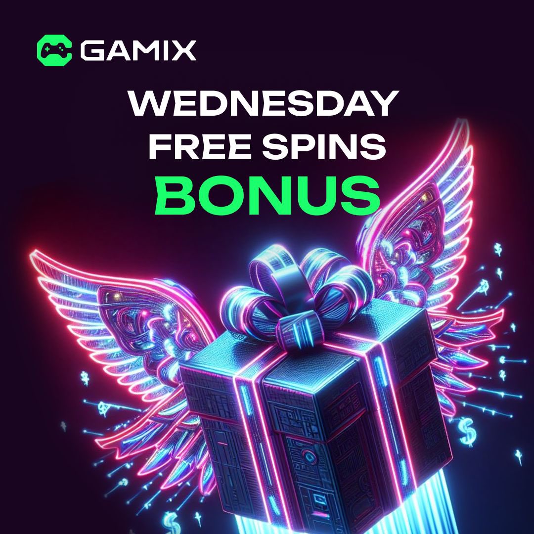 gamixvip's tweet photo. 🎰 Don't miss out on your chance to get 10 Free Spins every Wednesday at Gamix! Join now 👉🏻 https://t.co/4j8P5xqLzx #FreeSpins #Gamix #WednesdayBonus https://t.co/0bEPOHn4a0