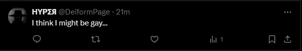 MythNewNetwork's tweet photo. @DeiformPage has allegedly come out as gay in a now-deleted tweet. 
Thoughts? https://t.co/3jIBS8h0M6