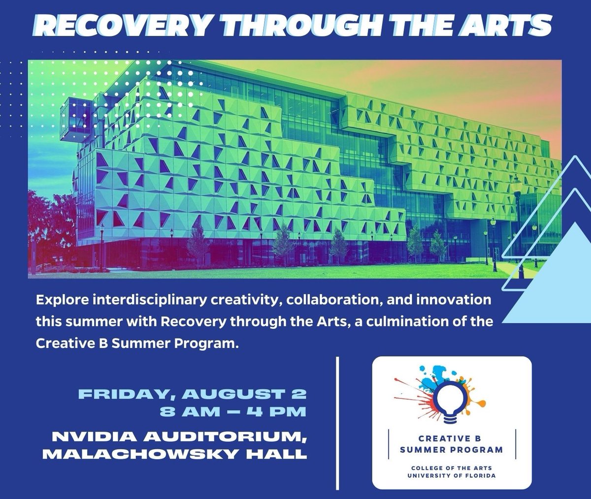Learn about the arts in public health, how artists serve as second responders ⛑️, and explore AI + emerging tech. Gator alum <a href="/JulianChambliss/">Julian Chambliss</a> returns to <a href="/UF/">FLORIDA</a> as keynote speaker on Afrofuturism as a Literary Technology. Convening schedule + RSVP (free) at bit.ly/rtacon24