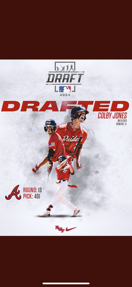 Colbyjones01's tweet photo. The best day of my life. Thank you to my Lord and Savior for putting me in the position I am today, without him none of this would be possible.
No risk, no story. Time to go to work @Braves, Chop on!🪓 https://t.co/PWjzk6XalD