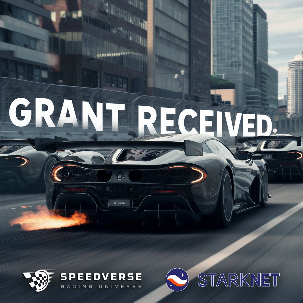 We are very excited to announce that we've received grant from <a href="/StarknetFndn/">Starknet Foundation (BTCFi arc)</a>. @speedverseio games will be available on <a href="/Starknet/">Starknet (BTCFi arc) 🥷</a> very soon! 

Stay tuned for more updates! 

#speedverse #racinguniverse #race #speed #earn #repeat