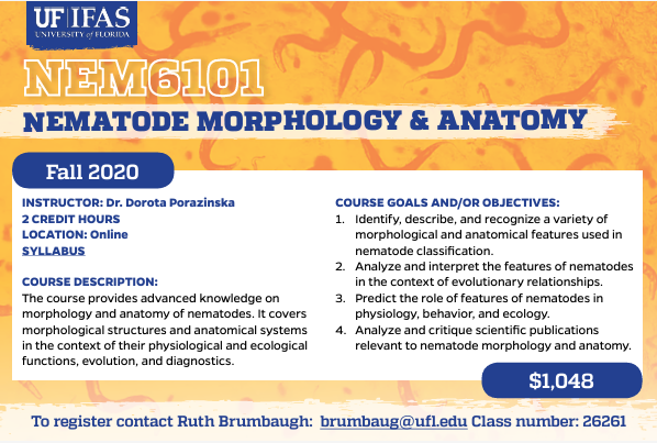 Lawrence Perepolkin (@lperepolkin) on Twitter photo Fall 2024 online course in Nematode Morphology and Anatomy $1,048.00 US.
<a href="/activeplantnema/">Active Plant Nematologists</a> Fall 2024 online course in Nematode Morphology and Anatomy $1,048.00 US.
<a href="/activeplantnema/">Active Plant Nematologists</a>