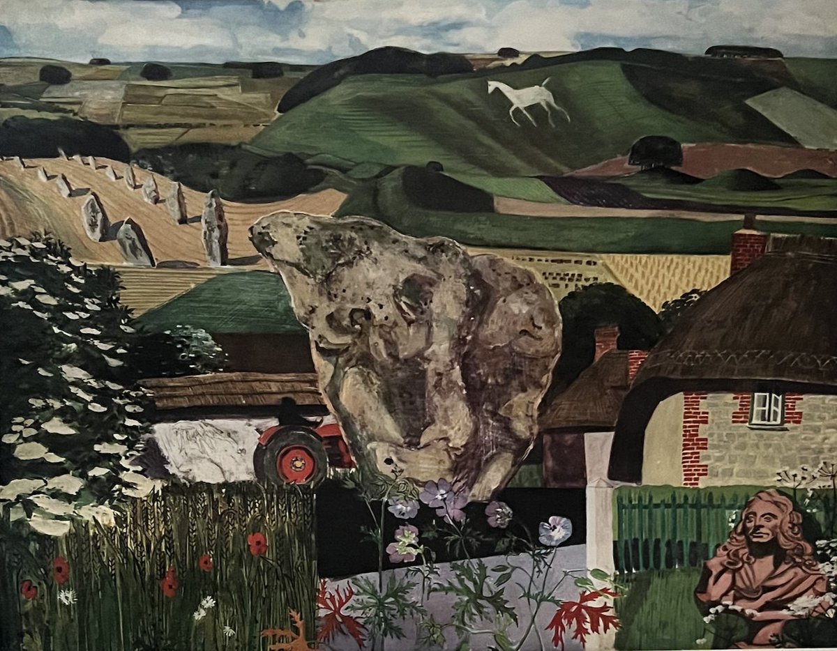 AnneLouiseAvery's tweet photo. For sale! The iconic  "Shell Guide to Wiltshire" poster by the Ladybird artist Keith Grant. Harvest fields! Avebury! White horses! Old magic! Price: £35. Dm to buy or purchase directly from my Etsy shop here: https://t.co/gzMgKA944z https://t.co/h907dBXfms