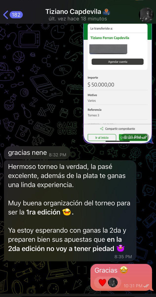 MauroProArg's tweet photo. ❤️ Nuestros finalistas recibieron su premio económico y están felices.

🥇 Blas24 se llevó $350.000 
🥈 LautyMorales obtuvo $100.000
🥉TizoPicks se quedó con $50.000

2️⃣ ¿Quieren la segunda edición? Reventemos este TWEET. 

✉️ A continuación, algunos mensajes de los finalistas: https://t.co/30rgmUq8Hs