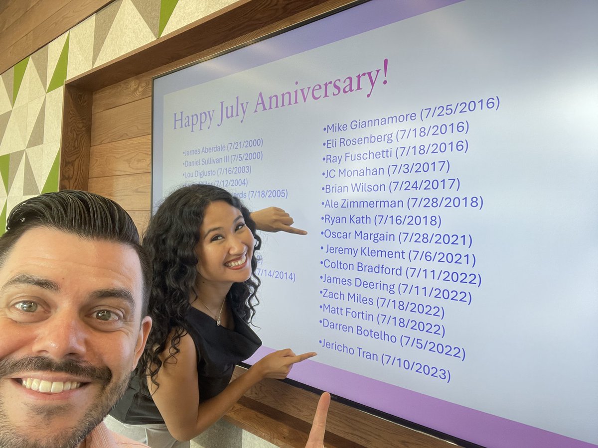 Happy work anniversary to us July NBC / Telemundo journalists