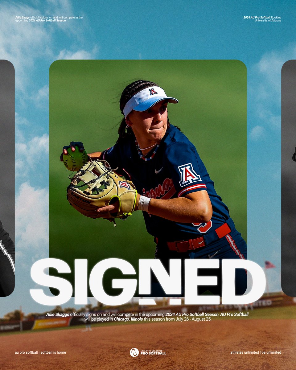theAUSLofficial's tweet photo. so happy to announce that Allie Skaggs will be joining AU for the Championship season 🥎

#AUProSB x @allieskaggs9 https://t.co/lfgCbUP9NE