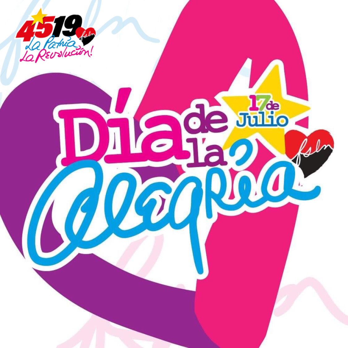 Celebrando que vivimos con paz y alegría en nuestra linda #Nicaragua , hoy celebramos el día de la Alegría 
#4519LaPatriaLaRevolucion 
#PLOMO19