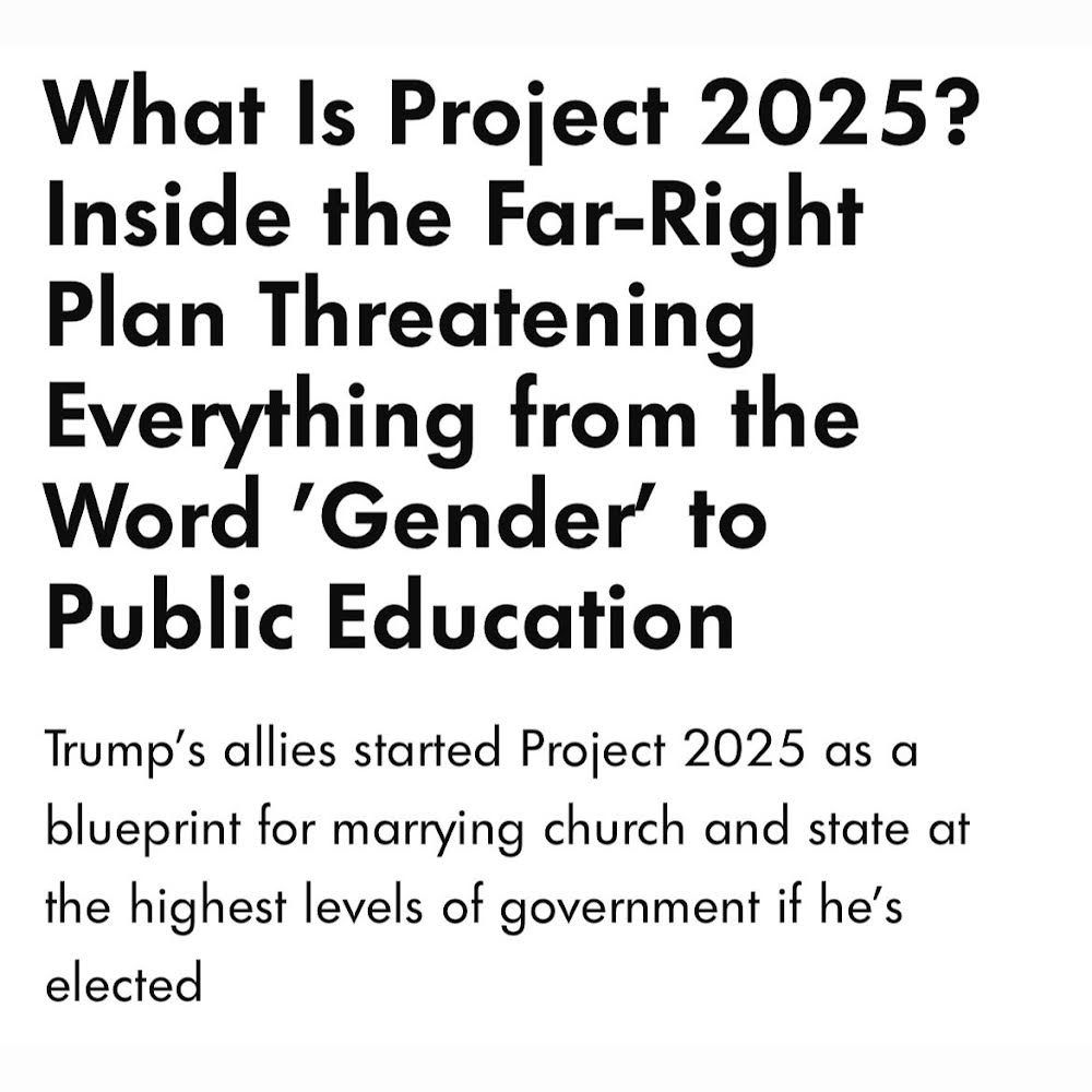 Have anyone in your life who wonders what a second Trump administration might mean for them? 

Here's a good explainer from People to send along.

people.com/what-is-projec…