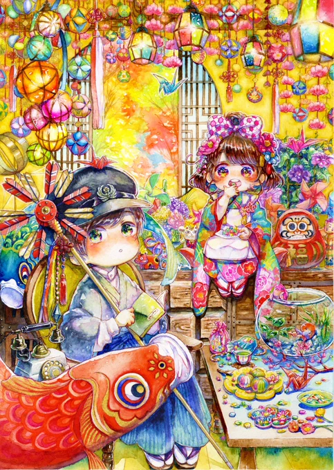 #IParadoXart2017年なつかしい〜ぜんぶ透明水彩 
