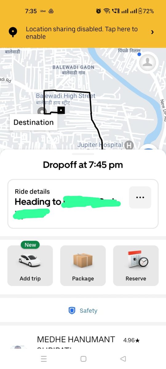 devyani_shirole's tweet photo. @Uber_Support @Uber how do I end my ongoing trip. Driver dropped me 30 min back, failed to end the trip from his app, and asked me to pay the amount displayed in my app.
Now I have no option in your app to end this trip, no option to reach your support team https://t.co/hp2Gv4InM6