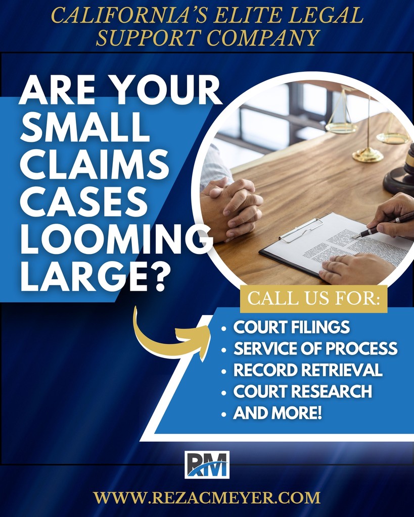 RezacMeyer's tweet photo. 📜 Simplify Your Small Claims with Rezac Meyer Attorney Service! 📜

Visit our website today to learn more and get started!

🌐 https://t.co/qqdLM6SN4R https://t.co/e9Ba8WQiXv