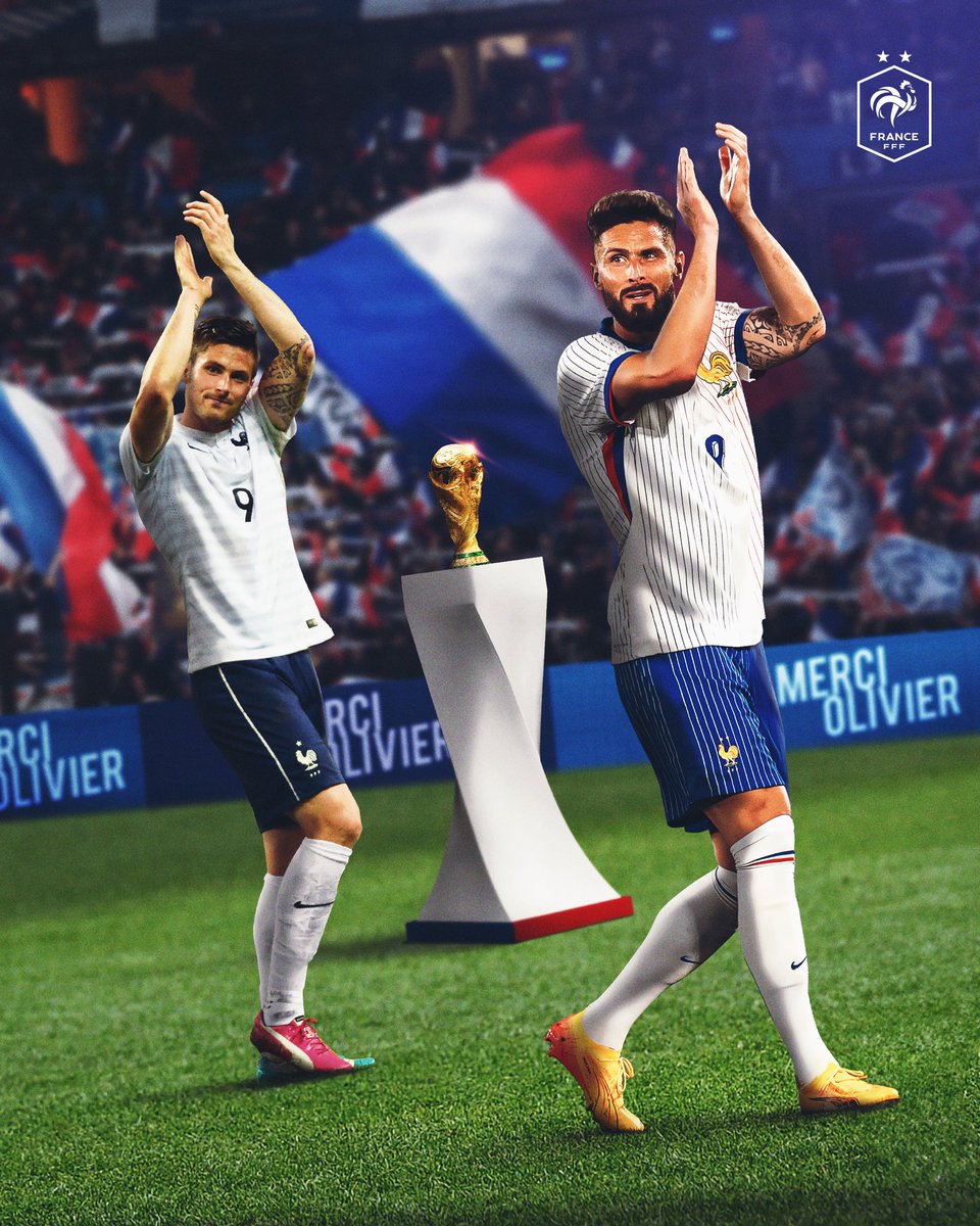 equipedefrance's tweet photo. 2011 ➡️ 🏆 ➡️ 2024

@_OlivierGiroud_ #FiersdetreBleus https://t.co/uubG0uCrQE