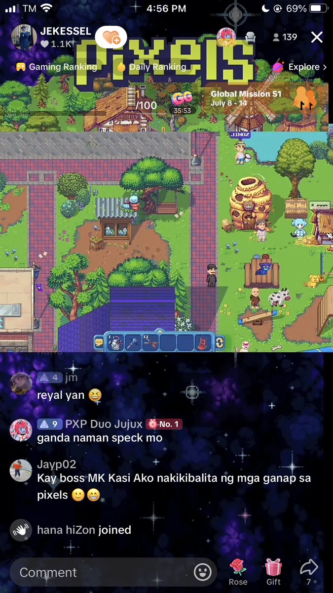 JEKESSEL's tweet photo. Woahh almost 150 viewers streaming pixels.
$PIXELS
@pixels_online
#NONVIP😔
#playtoearn
#freetoplay https://t.co/SLxxZTaDwc