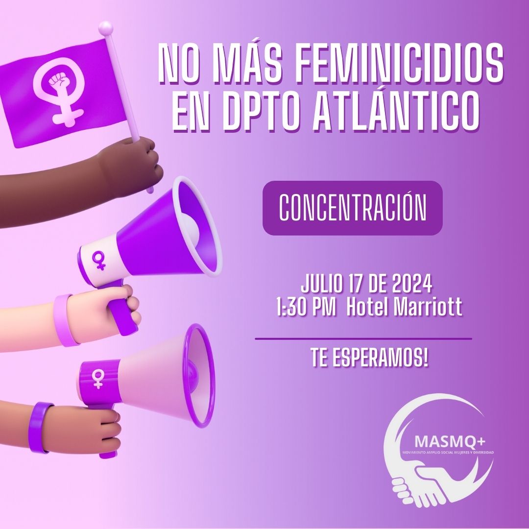 LAS INVITAMOS HACER PRESENCIA Y ACOMPAÑAR A LAS VICTIMAS SOBREVIVIENTES Y FAMILIAS DE FEMINICIDIOS. 
SUS VOCES Y LA NUESTRA UNIDAS.
Hotel Marriott 
Hora:1:30 p.m <a href="/AtlanticoEmi/">EmiAtlantico</a> <a href="/jorgecura1070/">Jorge Cura Amar</a> <a href="/auraameliaparej/">Aura Amelia Pareja</a> <a href="/RuthParejaB/">Ruth Pareja</a> @LindakissTorres <a href="/bloquefeministx/">Bloque Feminista</a>