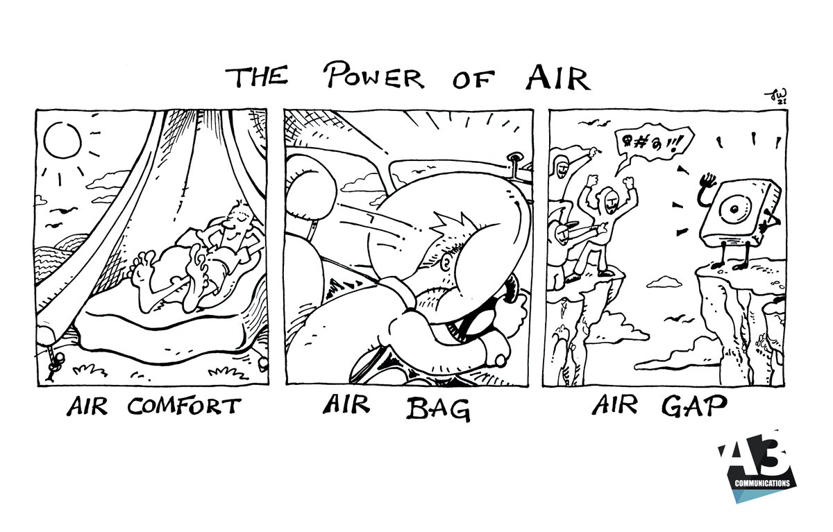 A3Comms's tweet photo. Air can make all the difference - in life and in IT!  #StoragePRSpecialists #A3cartoon https://t.co/zHeRFJGFEA