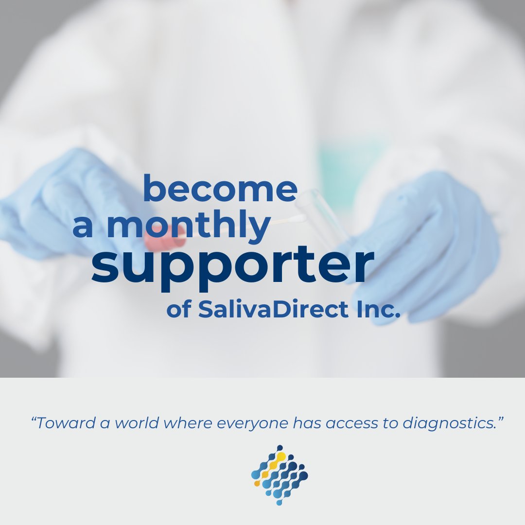 saliva_direct's tweet image. Join in supporting our Giving Campaign.

A $5 donation can cover the cost of a test that could make a difference in someone&apos;s health. 

Donate today at hubs.la/Q02Ffk_B0 

#SDIGivingCampaign #spitsquad #SalivaDirect #donation