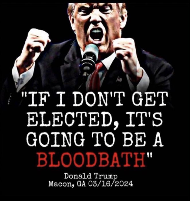 marlene4719's tweet photo. I don’t have to be a conspiracy theorist to know a treasonous convicted criminal with no bottom and no moral compass will do anything to get the WH including a staged assassination event. There I said it. https://t.co/q1VoYLbpsp