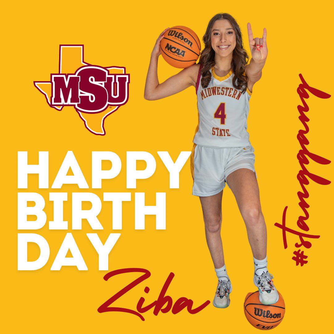 MSUTexasWBB's tweet photo. Help us wish our incoming Freshman - Ziba Robbins a very Happy Birthday!! ๐ฅณ๐
#msutexaswbb | #runwithmsu https://t.co/g1OZCiB6VY