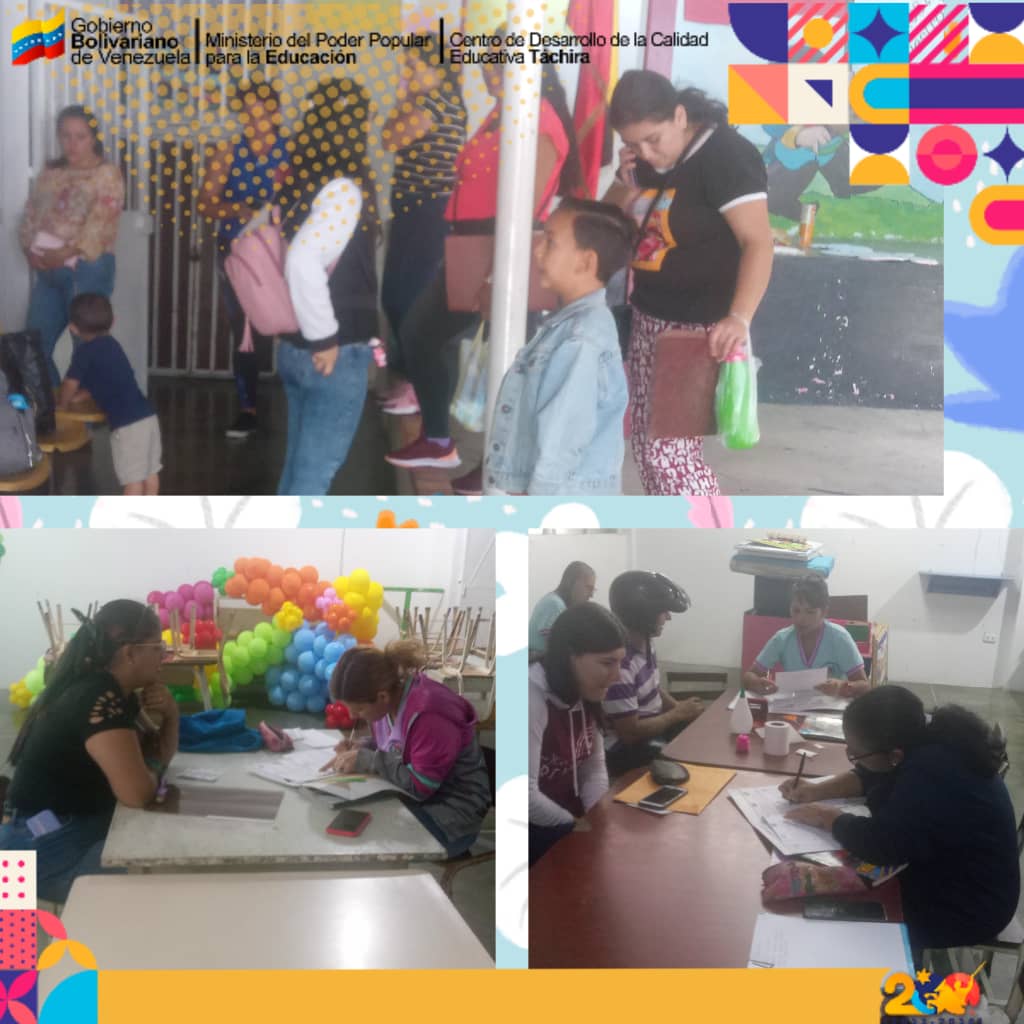 17/7/2024. CEIS. Santa Rita. Actividad: Proceso de Inscripciones Año Escolar 2024-2025. Estado Táchira Municipio Michelena.