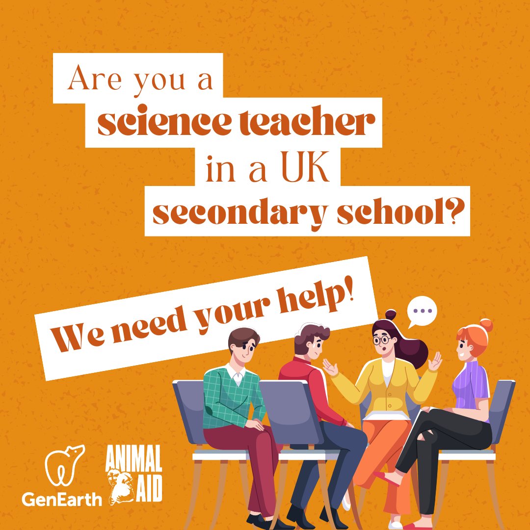 genearthuk's tweet photo. Are you a Science Teacher in a UK Secondary School? We'd love your help! 

Join our focus group discussion centred on the integration of animal rights and climate justice into the science curriculum, in partnership with Animal Aid.

Sign up here ➡️ https://t.co/5ks8Mavgi9 https://t.co/BgiTenAc6A