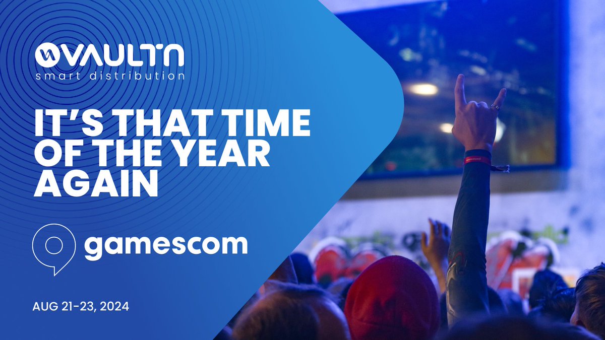 VaultN_'s tweet photo. Our team is gearing up for @gamescom cologne, ready to embrace noisy aisles, filled schedules, caffeine overload + the inevitable lack of sleep 🎉 💥
Find us at Hall 4.1, A021g-B030g to learn more on our platform
#vaultn #gamesindustry #gamesdistribution #distributiontechnology https://t.co/rXcBRi3Rwa