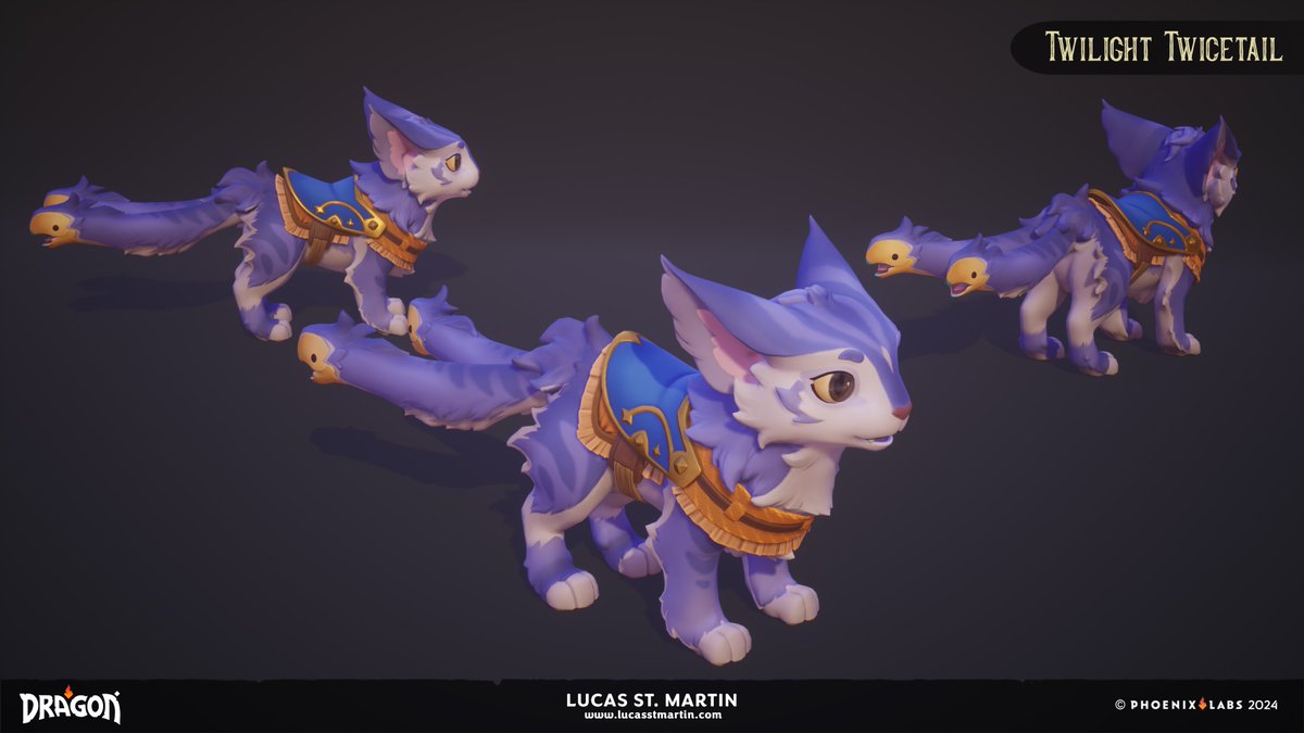 Saintz3d's tweet image. Another wonderful mount design for #projectdragon from @FromHappyRock  The Twilight Twicetail. We had about 12-15 mounts ready to go for launch (And many more post launch) All different shapes and sizes, designed to delight every possible type of player.