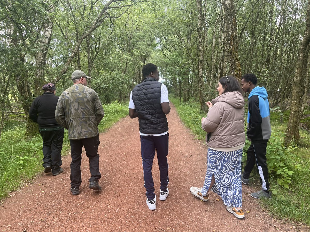 NLCAdultLearn's tweet photo. A few of our young people took to Drumpellier this morning for some outdoor learning in partnership with #sumitup and #drumpelliercountrypark rangers! 
#BecauseofCLD #AdultLearningMatters https://t.co/dvmin1pf2F