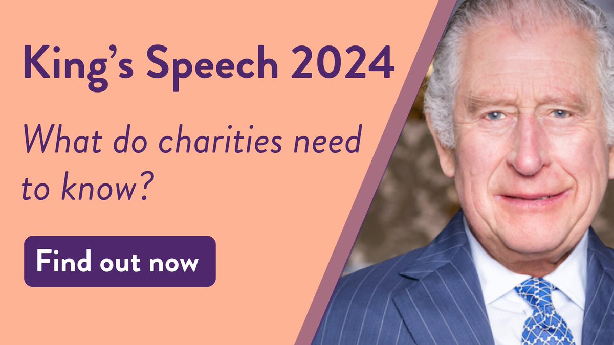 Today, the King delivered his first #KingsSpeech for the new #Labour government.

It outlined 40 draft laws reflecting Labour’s priorities, including measures that could impact charities, voluntary organisations and volunteers.

Read on for the key announcements 👇