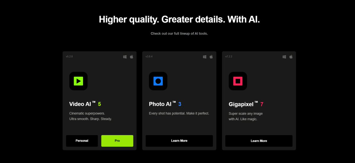 VibingNoot's tweet photo. @si12o2 On top of that even in your gojo tutorial you mention using Topazlabz 2017 https://t.co/m5jpeSzWgJ

Topaz has been ai for years, it's their whole schtick. Even if you're using specifically 2017, it's all ai filters similar to esregan models for upscaling images. https://t.co/nIQqCLzp31