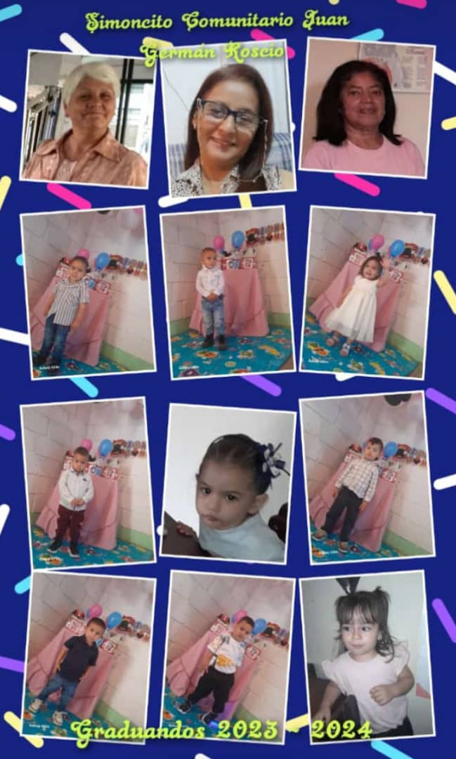De16/7/2024. Simoncito Comunitario Juan Germán Roscio (SENIFA). Graduandos de Maternal "C". Estado Táchira Municipio Michelena.
