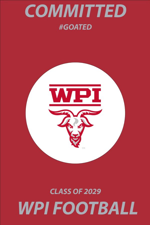 DylanDipietro4's tweet photo. I’m extremely excited to announce that I will be continuing my academic and athletic career at WPI!! 🟥⬛️🐐
@WPIFootball @CoachRobFB @coach_vassar @SaintJohnsFB https://t.co/6EUqDPCAJo