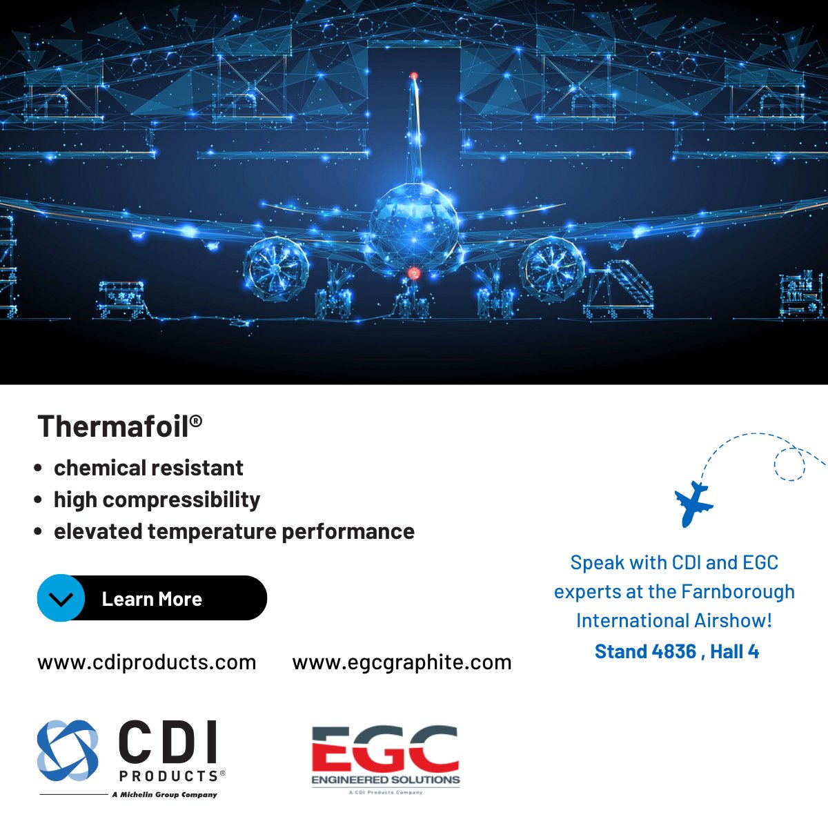 CDIProducts's tweet photo. We can't say enough about the sealing systems we provide for the Aerospace and Defense Industry. We offer a full portfolio of components and materials, including the #Thermafoil® grades of #flexiblegraphite.

Learn more:
https://t.co/A2ITgw6pbB https://t.co/Mos3Vj7Q74