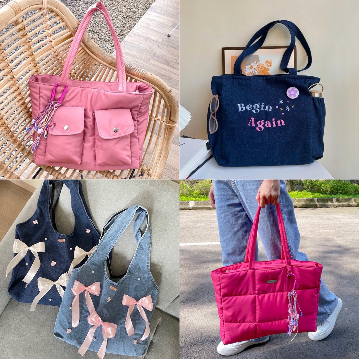 totebag lucu for ngampus 🎀

Link : 
💫 s.shopee.co.id/2LDzAIqZQq
💫 s.shopee.co.id/6fMzDDESN4
💫 s.shopee.co.id/8ABn01Pc9w
💫 s.shopee.co.id/AUZhmMEtvj