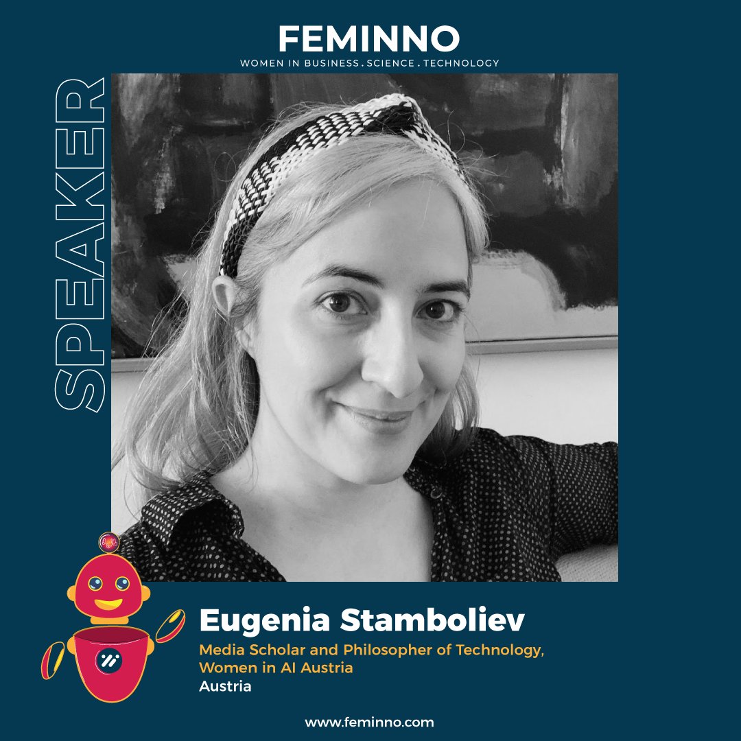 feminno_global's tweet photo. Get ready to meet @symboliev
ugenia Stamboliev is a critical AI scholar and media philosopher affiliated with UniVienna and Prague University of Economics and Business. Her diverse educational background spans philosophy, media & communication, and legal studies. https://t.co/hvKulW2pD5