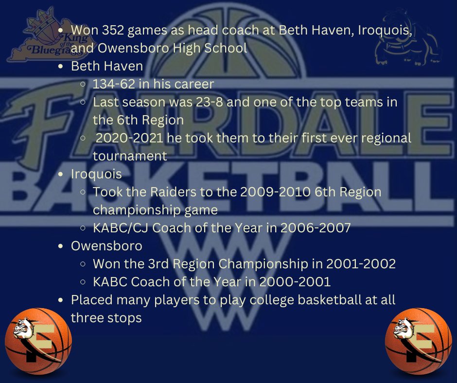 FAIRDALE BULLDOGS (@dawgs_athletics) on Twitter photo We are very excited to announce <a href="/CoachStinnett/">Michael Stinnett</a> as our boys basketball coach!
He has been successful at all previous stops and brings a wealth of knowledge!
It’s Go Time
<a href="/FairdaleHigh/">Fairdale High School</a> <a href="/kyhighs/">Jason Frakes</a>
#Fairdale4Life We are very excited to announce <a href="/CoachStinnett/">Michael Stinnett</a> as our boys basketball coach!
He has been successful at all previous stops and brings a wealth of knowledge!
It’s Go Time
<a href="/FairdaleHigh/">Fairdale High School</a> <a href="/kyhighs/">Jason Frakes</a>
#Fairdale4Life