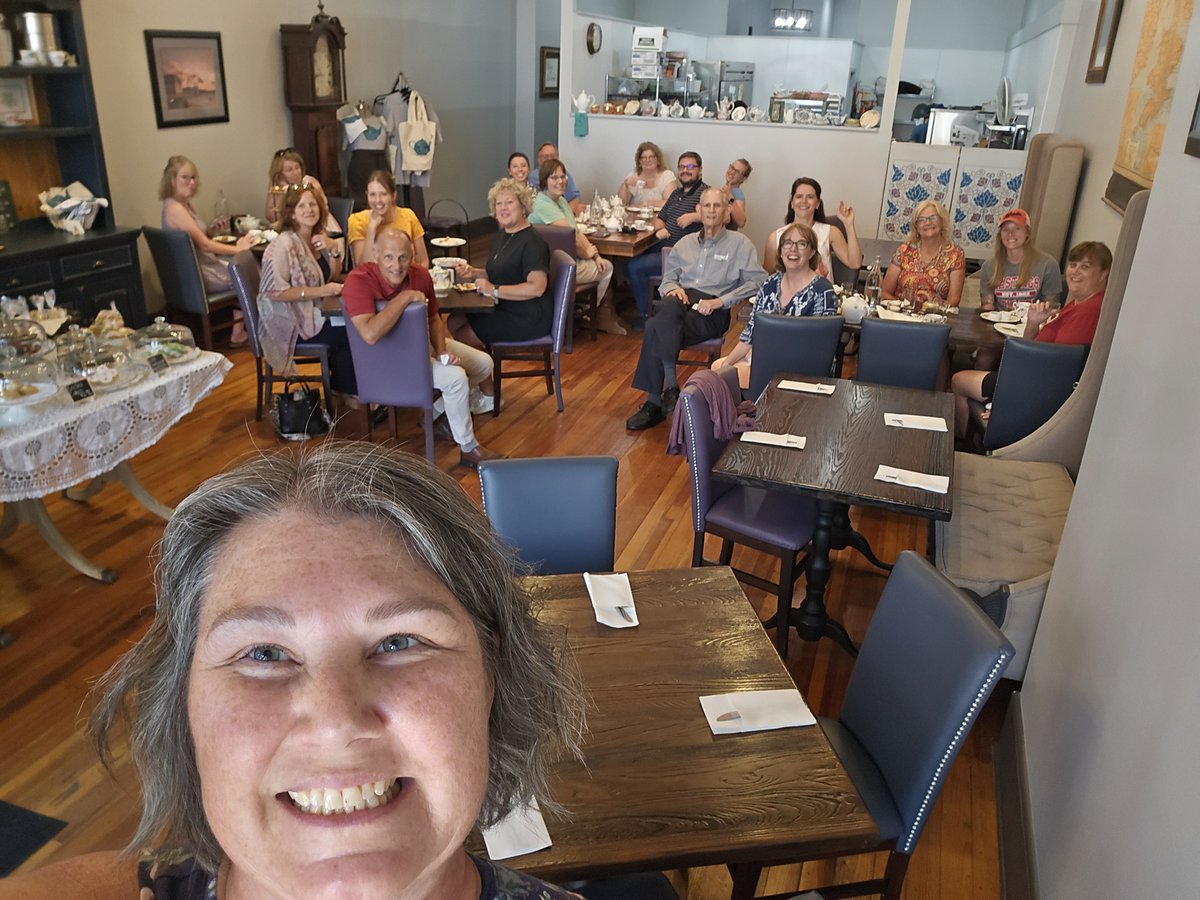 HCCareer's tweet photo. What do we do in the summer? One of our favorite things in the summer is meeting with colleagues from all over campus to visit local restaurants and share time. Here is the group that went to What the Dickens! @HastingsCollege https://t.co/ZrTFGFWGDn